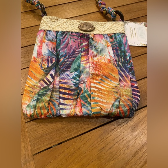 NEW Cappelii Purse Tropical Palm Leaves - Picture 3 of 13